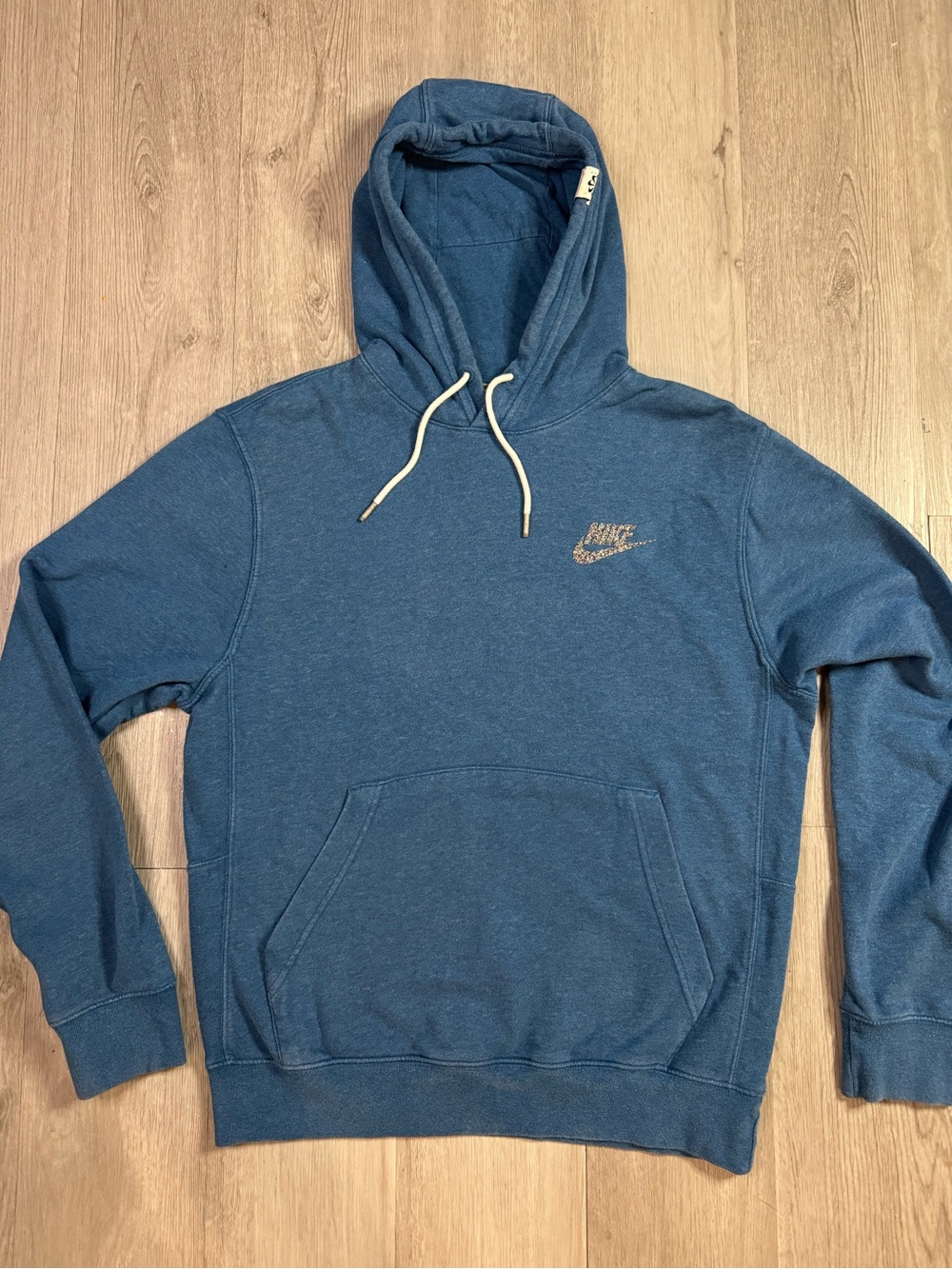 Nike Mens Blue Move to Zero Revival Fleece Sportswear Sweatshirt Hoodie S Small